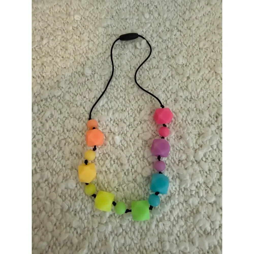 Bundle of Munchables Sensory Chewable Jewelry - 4 Necklaces and 1 Bracelet